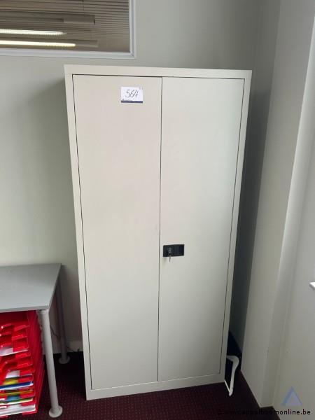 Twee deurs kast, inclusief sleutel, 190 x 90 cm – foto 2 – kavel bij Appelboom