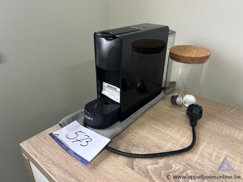 Nespresso koffiemachine KRUPS, serienummer 20157C30S0518582092. Werking niet gekend – kavel bij Appelboom