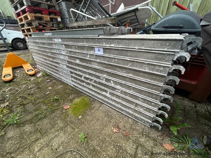 20x Aluminium steigerplanken ALTRAD, type ALTRALU, nuttige belasting 200 daN/m². afm 290cm – foto 2 – kavel bij Appelboom