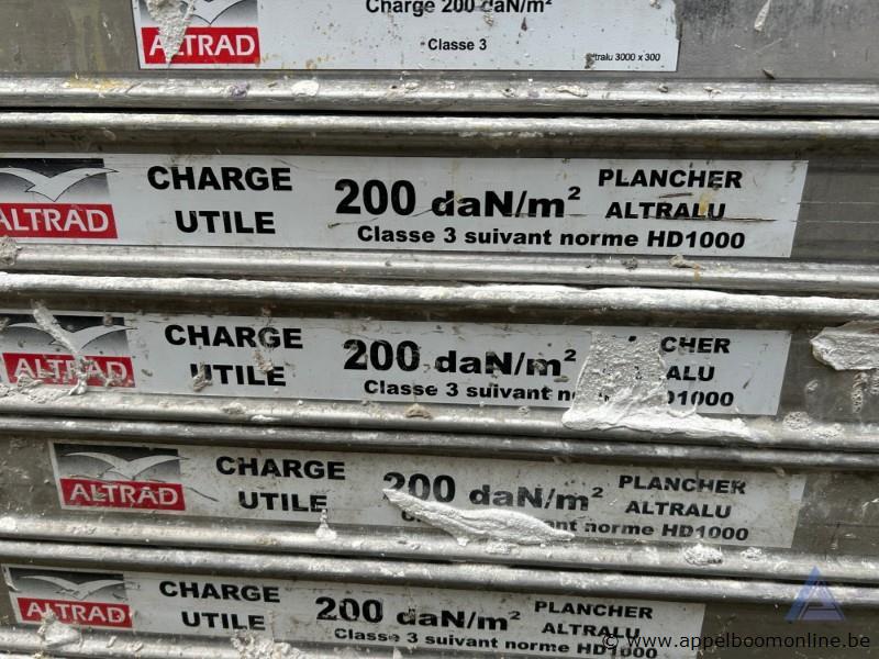 20x Aluminium steigerplanken ALTRAD, type ALTRALU, nuttige belasting 200 daN/m². afm 290cm – foto 3 – kavel bij Appelboom