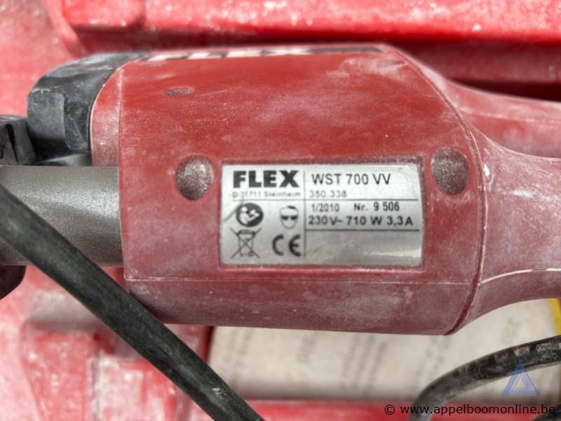 Wandschuurmachine FLEX WST 700 VV, bouwjaar 2010, serienummer 9 506, 0,71 kW, 230 V. Inclusief slang en schuurpads. Werking niet gekend – foto 4 – kavel bij Appelboom