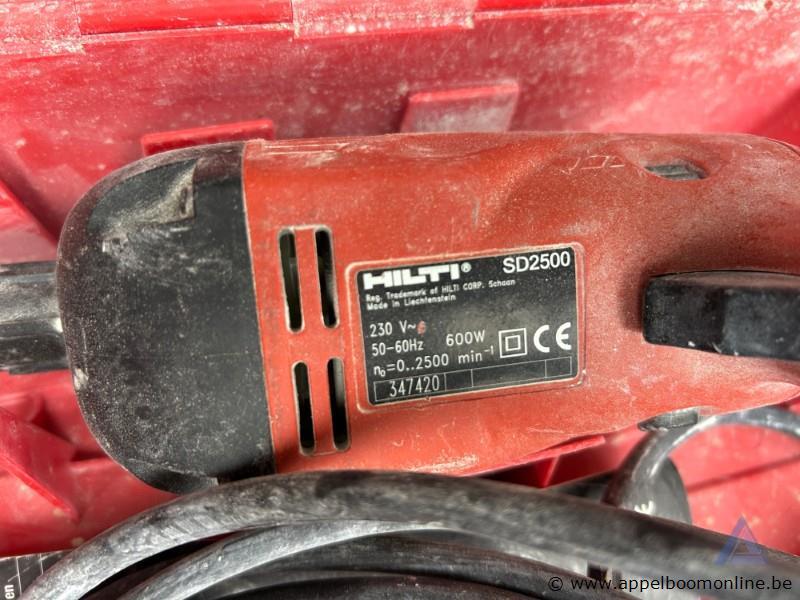 Boormachine HILTI SD 2500, inclusief koffer en diepteaanslag. Werking niet gekend – foto 4 – kavel bij Appelboom