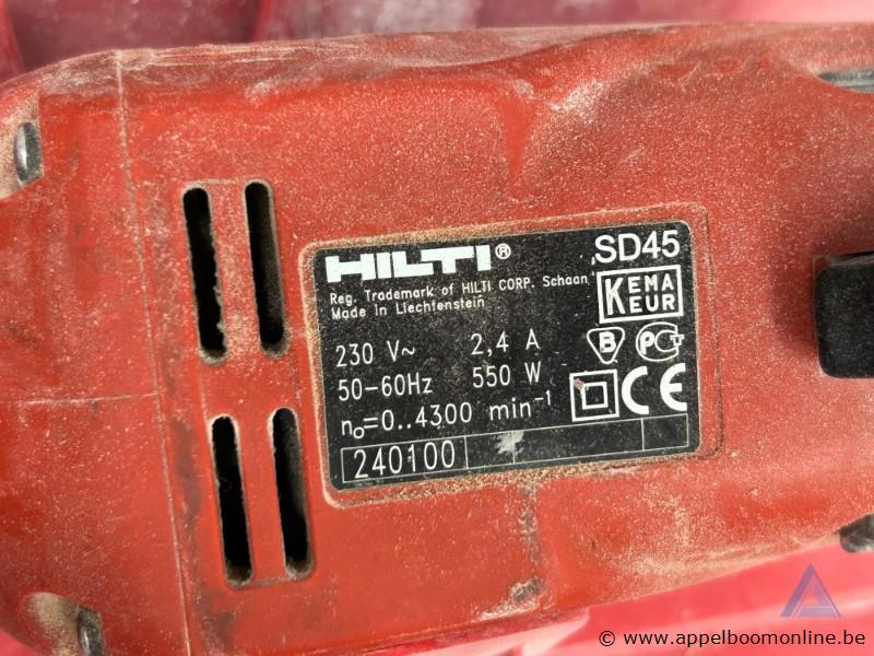 Schroefmachine HILTI SD45, 0,55kW, 230V, werking niet gekend – foto 4 – kavel bij Appelboom