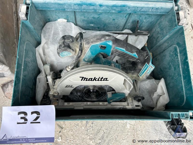 Accu cirkelzaag Makita DHS680, zaagbladdiameter 165 mm, inclusief koffer. Werking niet gekend – foto 2 – kavel bij Appelboom