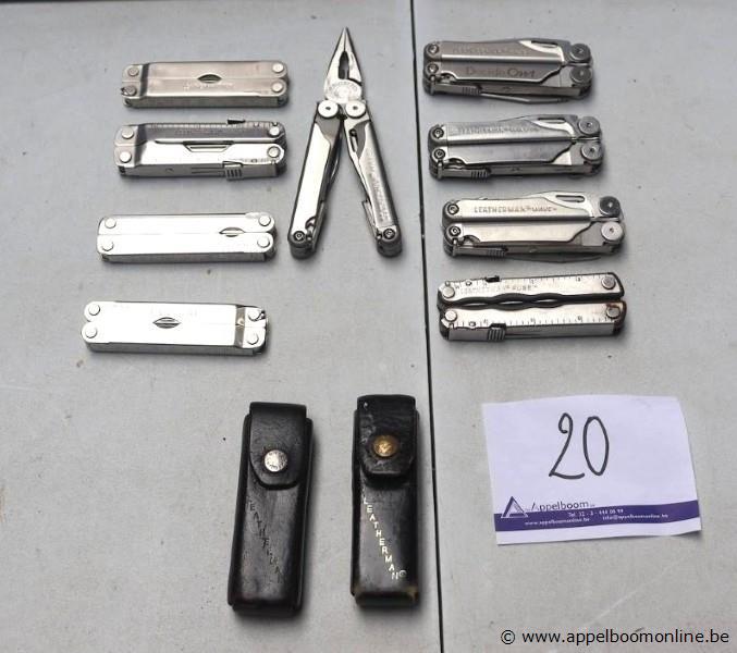 9 zakmessen LEATHERMAN, 2xTOOL, REBAR, PSTII, 2x WAVE, 2X WAVE+, FUSE – foto 2 – kavel bij Appelboom