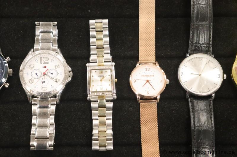8 diverse horloges wo HILFIGER, LORUS, CACHAREL, ORUSS enz – foto 4 – kavel bij Appelboom