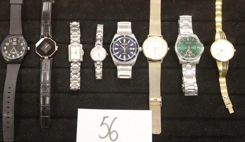 8 diverse horloges wo Q&Q, RODANIA, WIRED, CITIZEN, PIERRE LANIER enz – foto 2 – kavel bij Appelboom