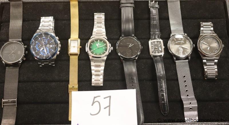 8 diversehorloges wo CASIO, FOSSIL, POLO enz – foto 2 – kavel bij Appelboom