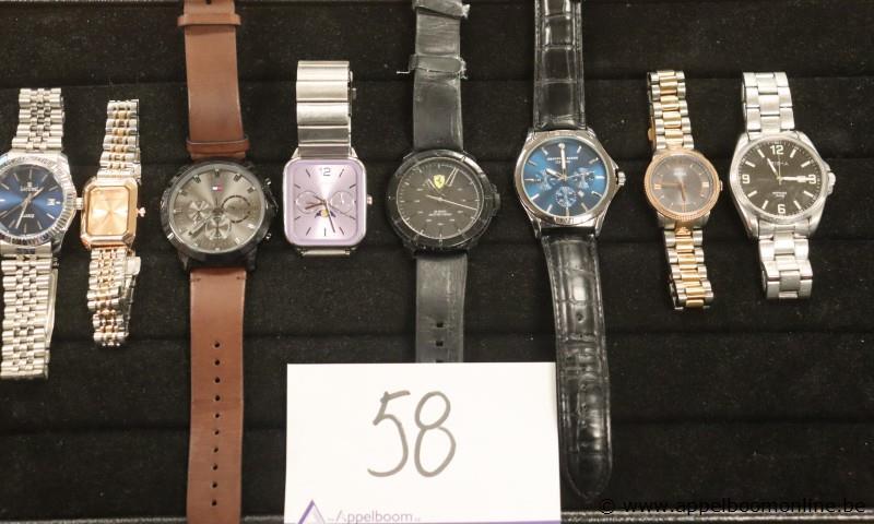 8 diverse horloges wo HILFIGER, CASIO, GEOFFREY BEENE, FOSSIL enz – foto 2 – kavel bij Appelboom