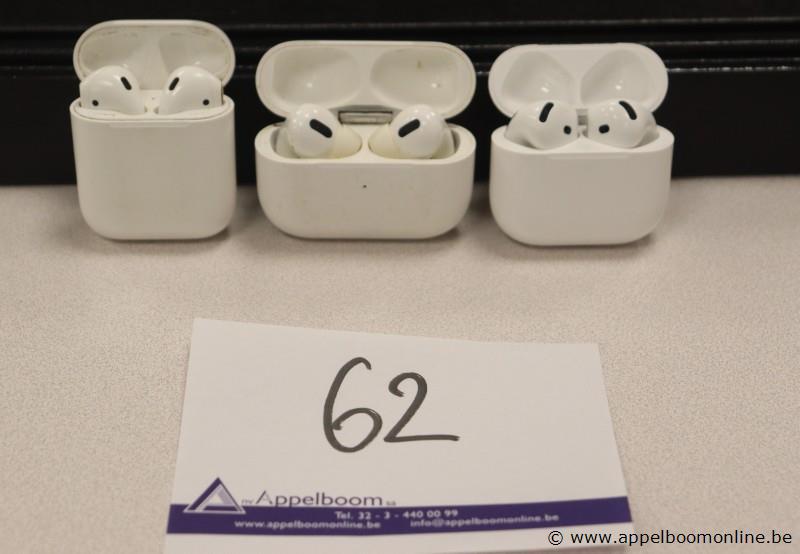 3 diverse earpods APPLE, zonder kabels, werking niet gekend – foto 2 – kavel bij Appelboom