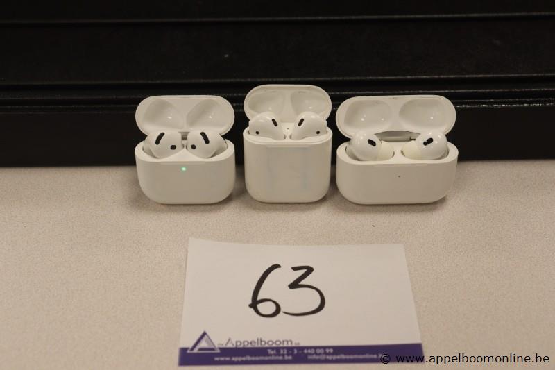 3 diverse earpods APPLE, zonder kabels, werking niet gekend – foto 2 – kavel bij Appelboom