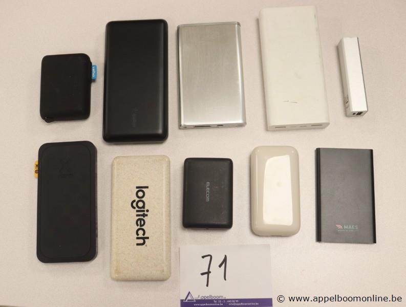 10 diverse powerbanks – foto 2 – kavel bij Appelboom