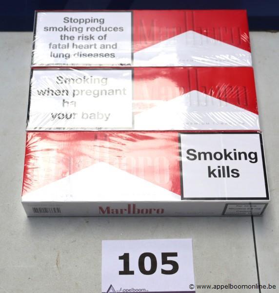 3 sloeven sigaretten MARLBORO – foto 2 – kavel bij Appelboom