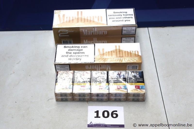 4 sloeven sigaretten MARLBORO – foto 2 – kavel bij Appelboom