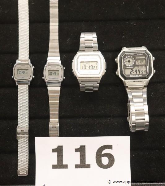4 digitale horloges CASIO – foto 2 – kavel bij Appelboom