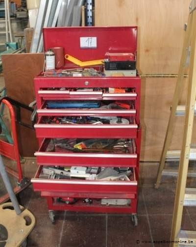 Gereedschapskast op wielen met diverse gereedschappen – foto 2 – kavel bij Appelboom