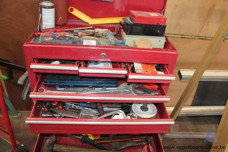 Gereedschapskast op wielen met diverse gereedschappen – foto 3 – kavel bij Appelboom