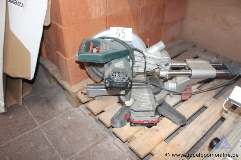 Afkortzaag met trekfunctie, METABO KGS 216 M. Werking niet gekend – foto 2 – kavel bij Appelboom