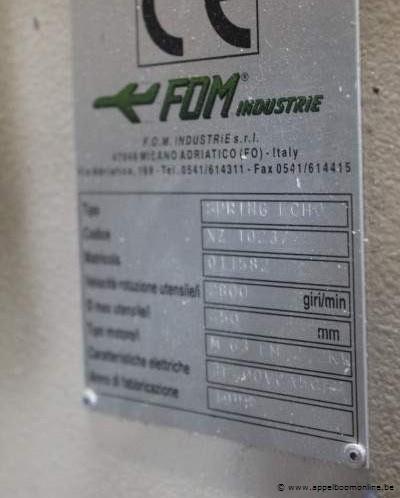 Profielzaagmachine, FOM INDUSTRIE Spring Echo, bouwjaar 1998, serienummer 011582, rollenbaan. Werking niet gekend – foto 4 – kavel bij Appelboom