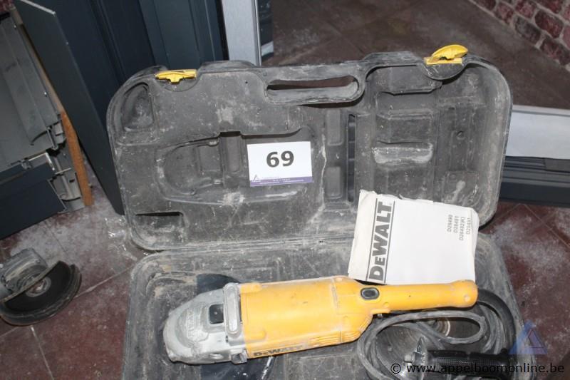 Haakse slijper DEWALT, inclusief koffer, zijhandgreep. Werking niet gekend – foto 2 – kavel bij Appelboom