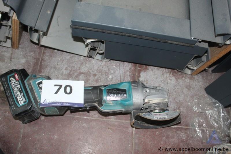 Accu haakse slijper, Makita GA044G, 40 V, inclusief accu, 125 mm. Werking niet gekend – foto 2 – kavel bij Appelboom