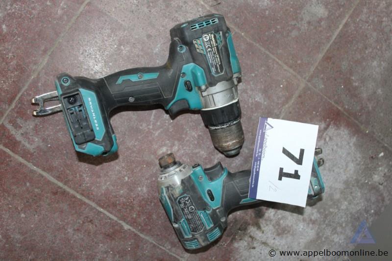 2 accu schroefmachines MAKITA, werking niet gekend – foto 2 – kavel bij Appelboom