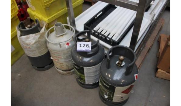 Set van 4 Europese gasflesadapters voor het vullen van een Duitse gasfles in het buitenland, messing, adapter voor het vullen van Duitse gasflessen van messing (Nr D1-D4 Set van 4 Europese gasflesadapters voor het vullen van een Duitse gasfles in het buitenland, messing, adapter voor het vullen van Duitse gasflessen van messing (Nr D1-D4