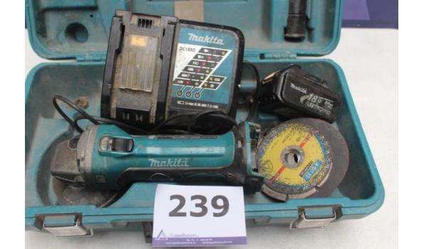 Makita DGA508RTJ Accu Slijptol 125mm | 18V 5.0Ah | Rem | Veiligheidsschakelaar | Online Makita DGA508RTJ Accu Slijptol 125mm | 18V 5.0Ah | Rem | Veiligheidsschakelaar | Online